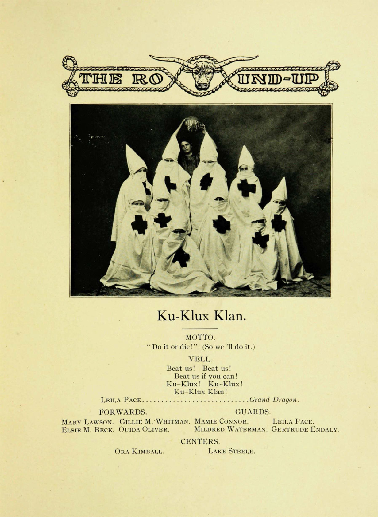 1909 Baylor Yearbook Photo